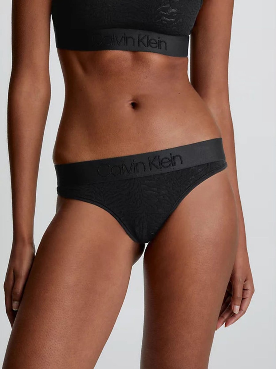 Calvin Klein Tanga De Encaje Calvin Klein | Ropa Interior Mujer