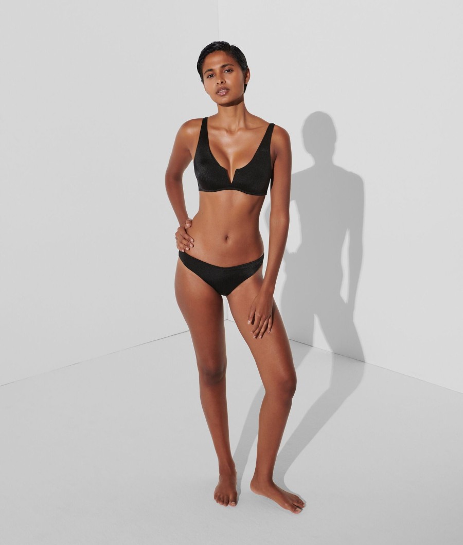 Karl Lagerfeld Bikini Acanalado Metalico Karl Lagerfeld | Bano