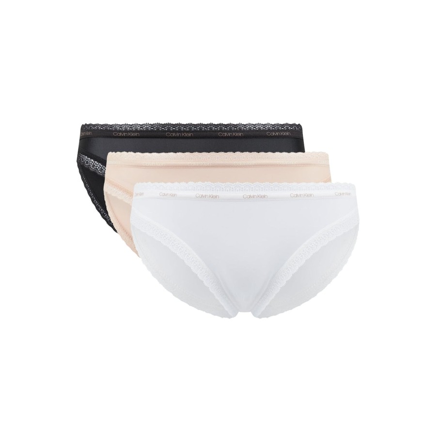 Calvin Klein Pack 3 Braguitas Microfibra Ck | Ropa Interior Mujer