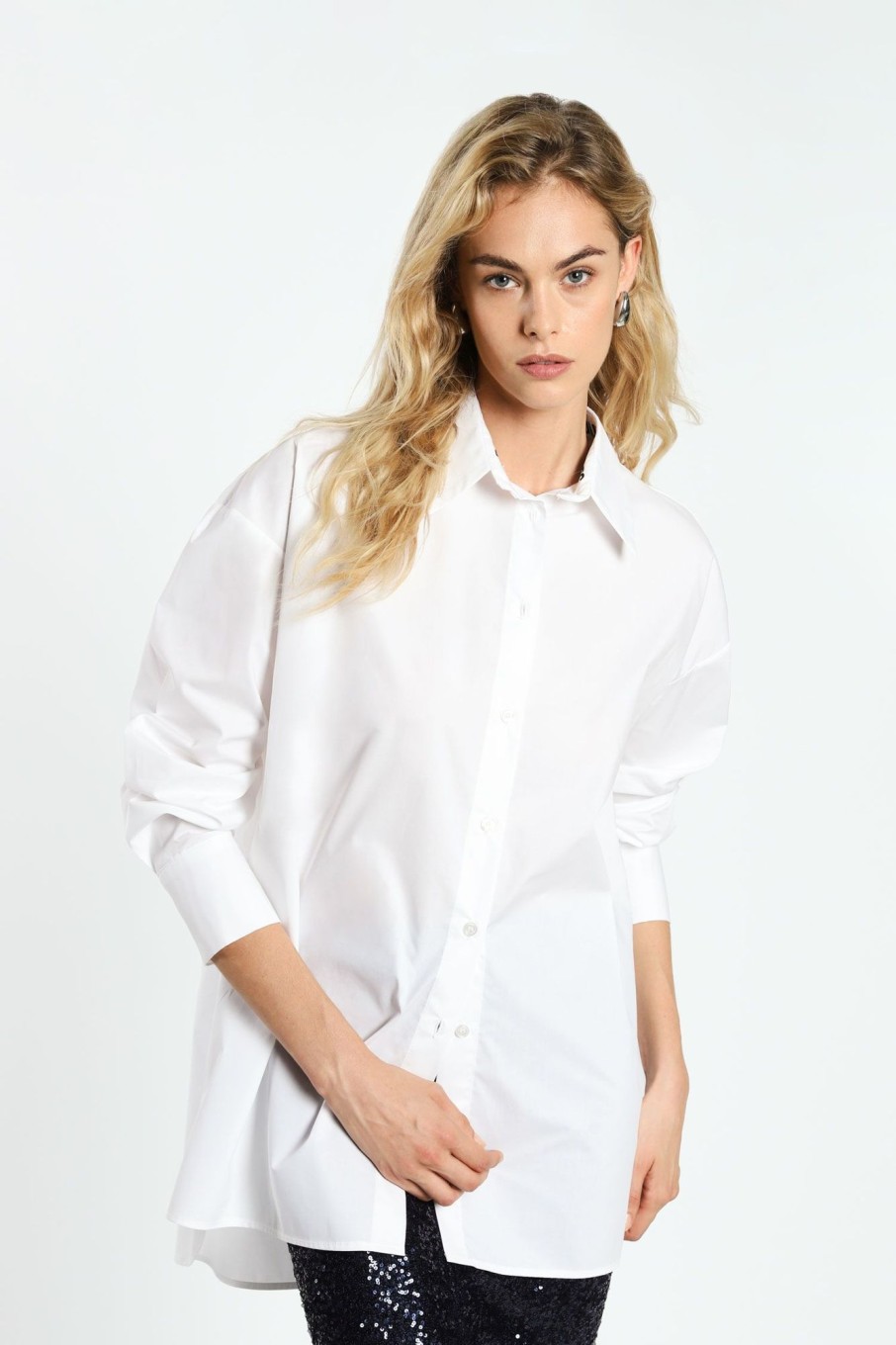 IMPERIAL Camisa Oversize Bajo Asimetrico Imperial | Camisas