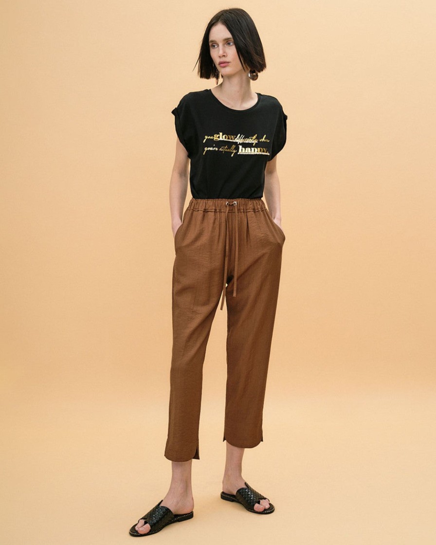 ACCESS Pantalon Con Cintura Elastica Access | Faldas Y Pantalones